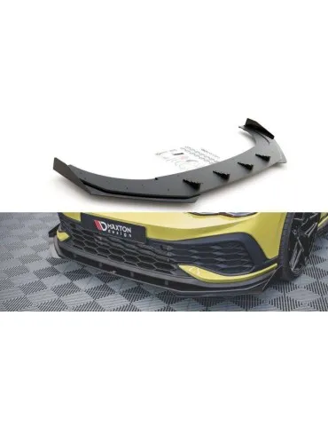 sport Durabilité Lame de Pare-chocs Avant + Volets latéraux VOLKSWAGEN GOLF 8 GTI CLUB sport - Maxton