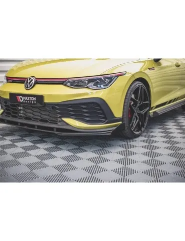 sport Durabilité Lame de Pare-chocs Avant + Volets latéraux VOLKSWAGEN GOLF 8 GTI CLUB sport - Maxton