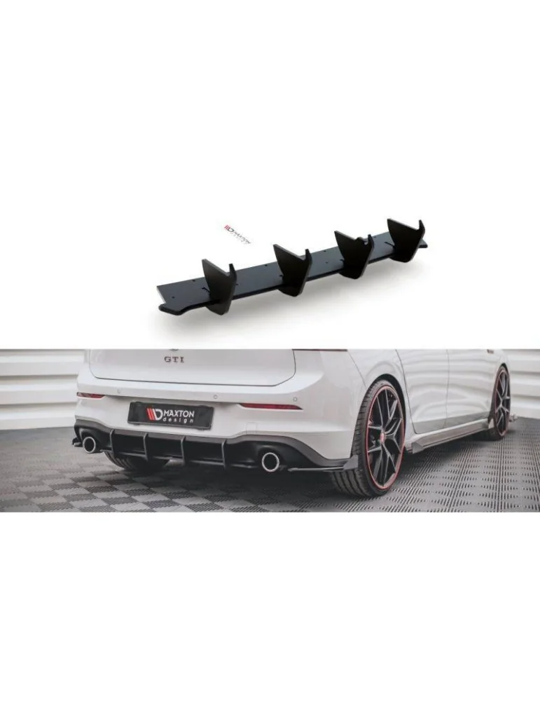 sport Durabilité Central Diffuseur Arrière V.1 VOLKSWAGEN GOLF 8 GTI - Maxton