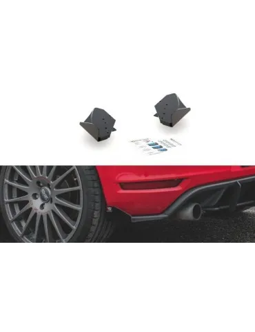 sport Durabilité Lame de Pare-chocs Arrière + Volets latéraux VOLKSWAGEN GOLF GTI Mk6 - Maxton