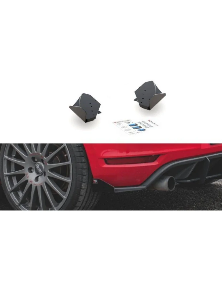 sport Durabilité Lame de Pare-chocs Arrière + Volets latéraux VOLKSWAGEN GOLF GTI Mk6 - Maxton
