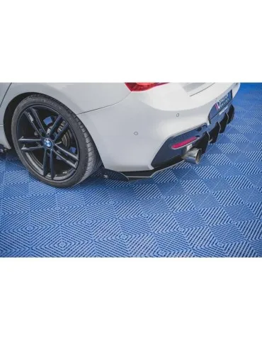 sport Durabilité Lame de Pare-chocs Arrière V.2 + Volets latéraux BMW 1 F20 M140i - Maxton