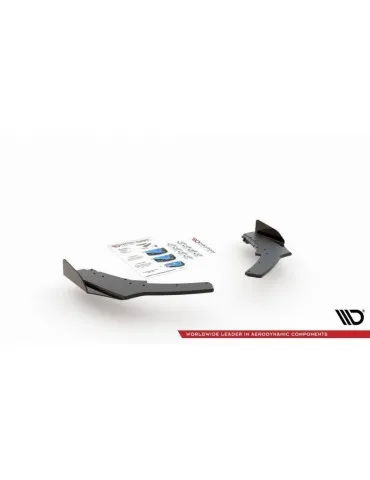 sport Durabilité Lame de Pare-chocs Arrière V.2 + Volets latéraux BMW 1 F20 M140i - Maxton