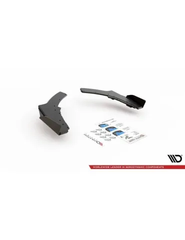 sport Durabilité Lame de Pare-chocs Arrière V.2 + Volets latéraux BMW 1 F20 M140i - Maxton