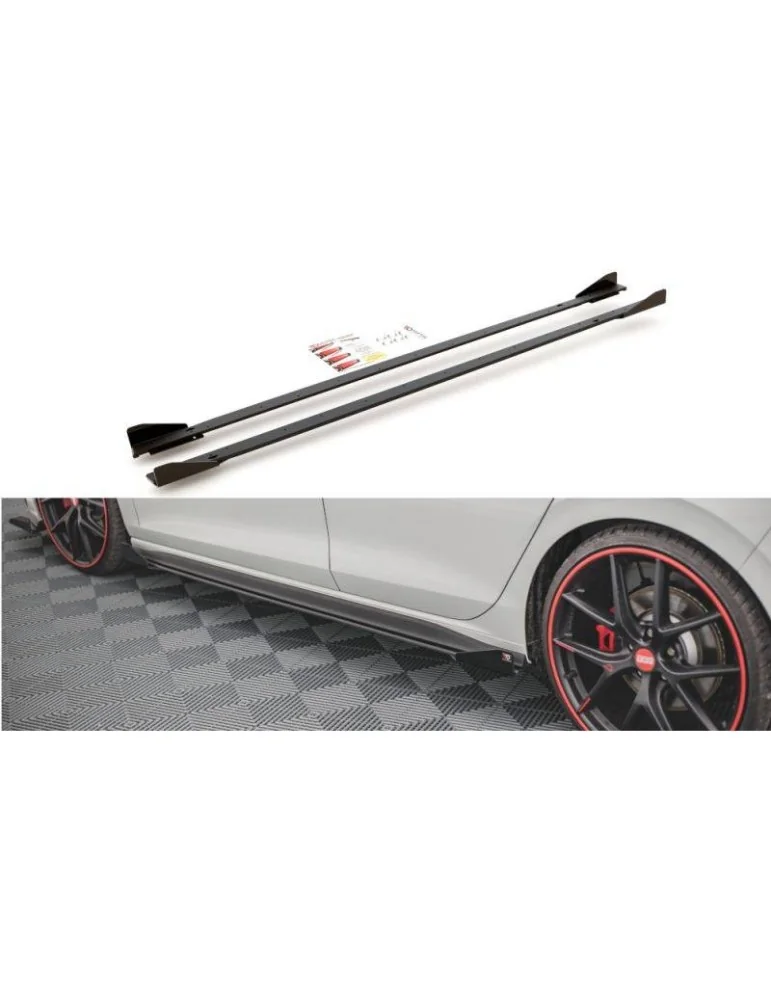 Sports Durabilité Extension / Rajout de Bas de caisse + Volets latéraux VOLKSWAGEN GOLF 8 GTI / GTI CLUB sport - Maxton