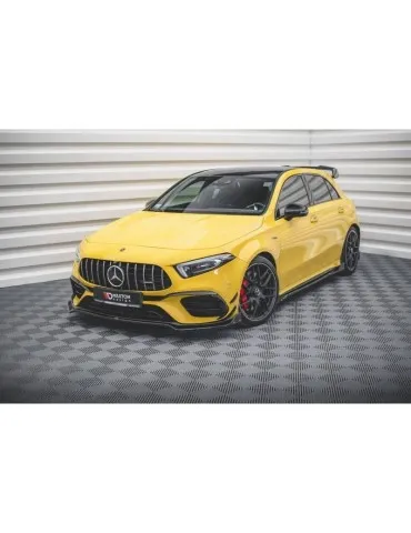Lame de Pare-chocs Avant V.3 + Ailerons MERCEDES-AMG A 45 S AERO Pack W177 - Maxton