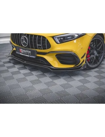 Lame de Pare-chocs Avant V.3 + Ailerons MERCEDES-AMG A 45 S AERO Pack W177 - Maxton