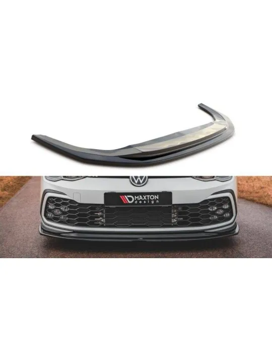 Splitter avant Volkswagen Golf 8 GTI / GTE / R-Line v.5 noir brillant