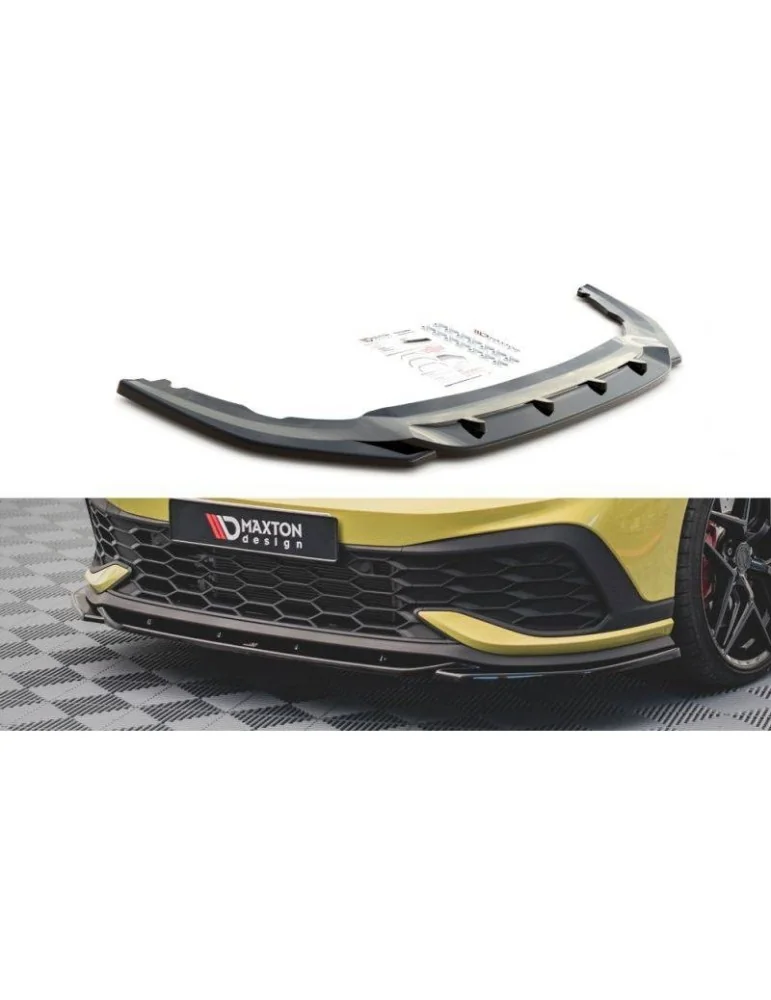 Lame de Pare-chocs Avant V.2 VOLKSWAGEN GOLF 8 GTI CLUB sport - Maxton
