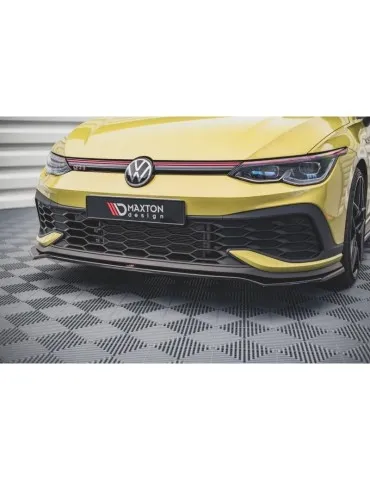 Lame de Pare-chocs Avant V.3 VOLKSWAGEN GOLF 8 GTI CLUB sport - Maxton