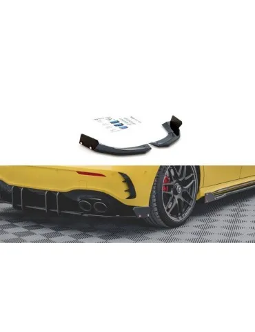 Lame de pare-chocs Latérales Arrière V.2 + Ailerons MERCEDES-AMG A 45 S AERO Pack W177 - Maxton