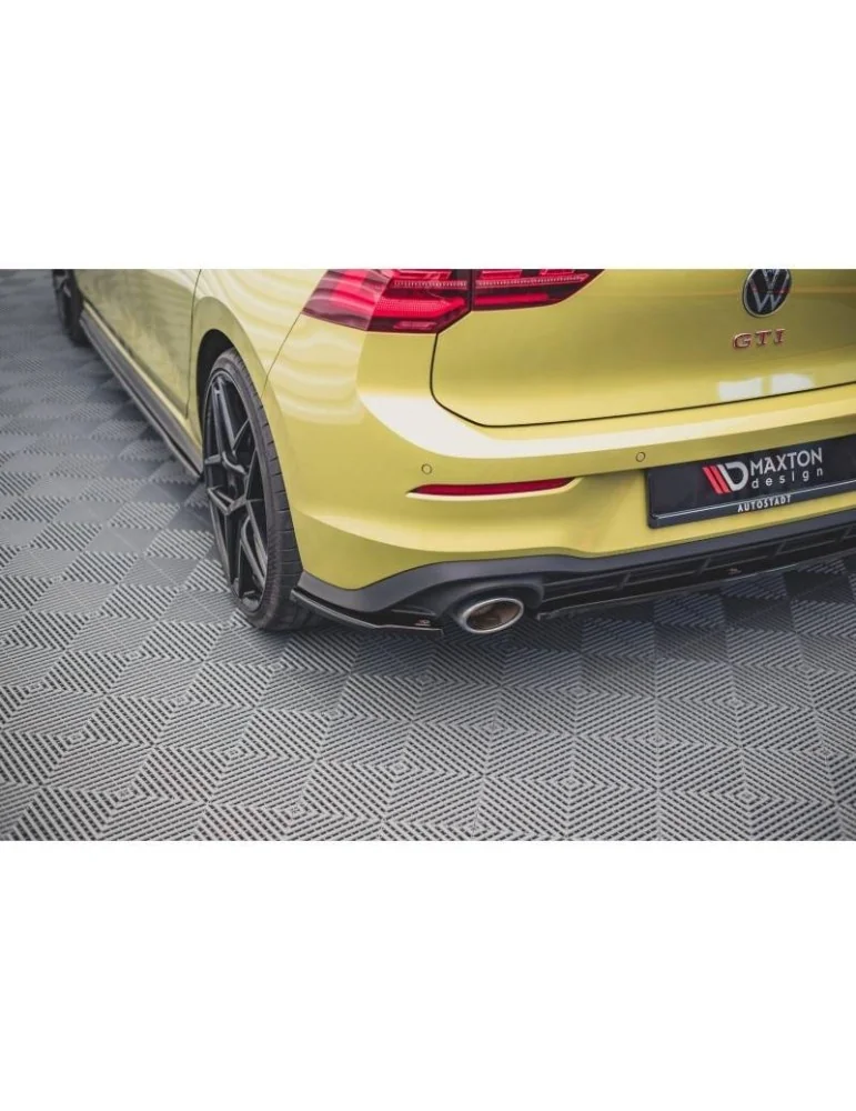 Lame de pare-chocs Latérales Arrière V.2 VOLKSWAGEN GOLF 8 GTI CLUB sport - Maxton