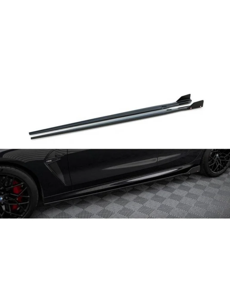 Extension / Rajout de Bas de caisse V.1 + Ailerons BMW M8 Gran Coupe F93 / 8 Gran Coupe M-Pack G16 - Maxton