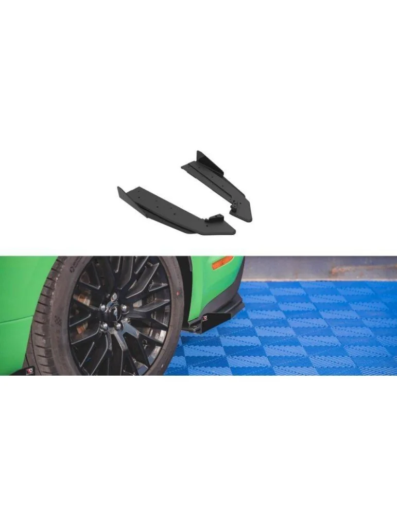 Gamme Street Pro Lame de Pare-chocs Arrière V.1 + Volets latéraux FORD MUSTANG GT Mk6 Facelift - Maxton