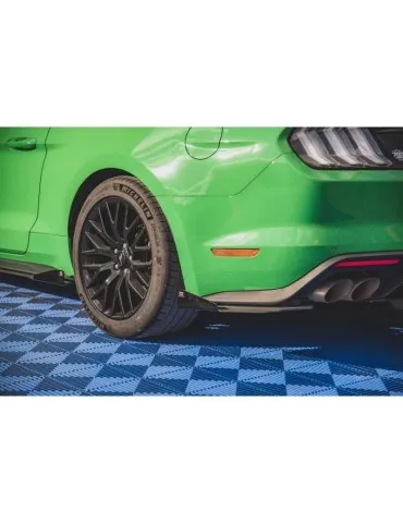 Gamme Street Pro Lame de Pare-chocs Arrière V.1 + Volets latéraux FORD MUSTANG GT Mk6 Facelift - Maxton