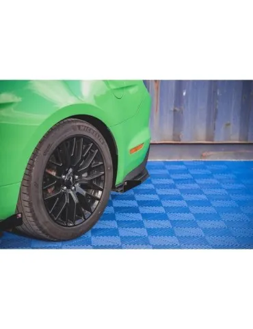 Gamme Street Pro Lame de Pare-chocs Arrière V.1 + Volets latéraux FORD MUSTANG GT Mk6 Facelift - Maxton