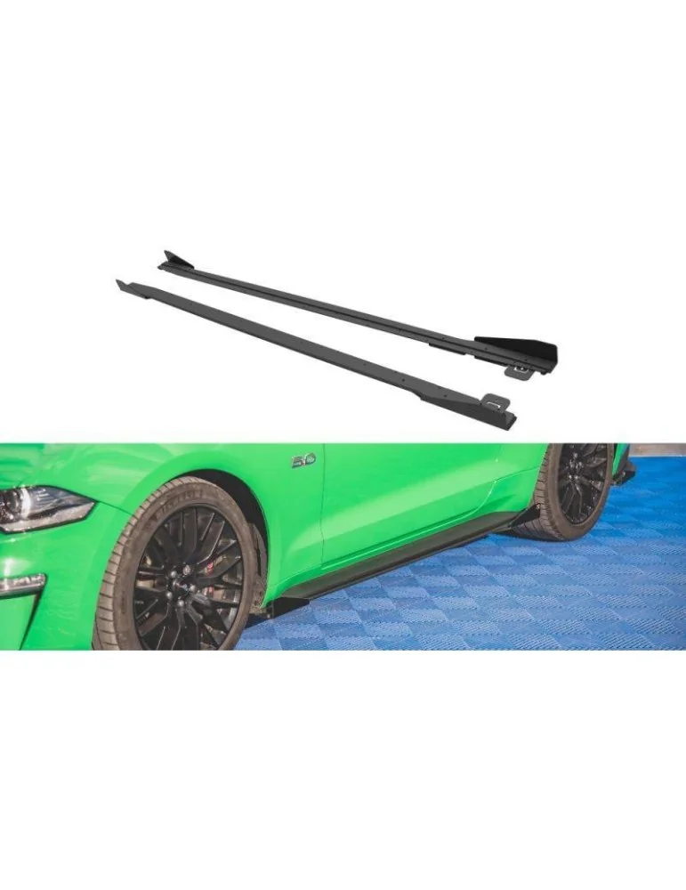 Gamme Street Pro Extension / Rajout de Bas de caisse V.1 + Volets latéraux FORD MUSTANG GT Mk6 Facelift - Maxton