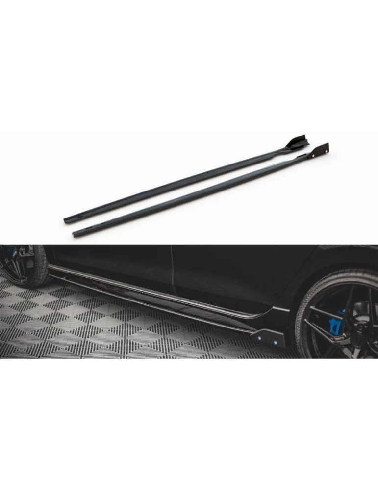 Extension / Rajout de Bas de caisse V.2 + Ailerons VOLKSWAGEN GOLF R Mk8 - Maxton