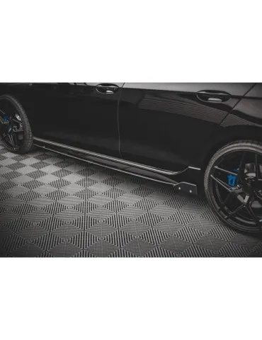 Extension / Rajout de Bas de caisse V.2 + Ailerons VOLKSWAGEN GOLF R Mk8 - Maxton
