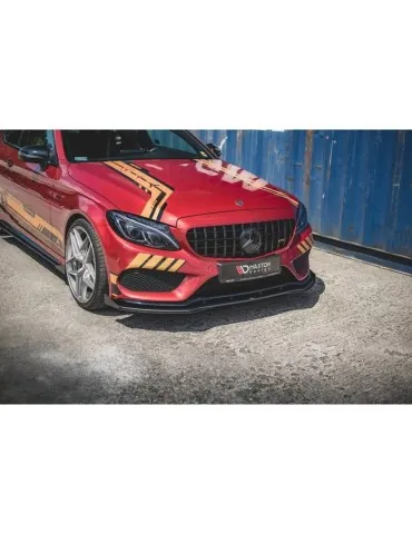 sport Durabilité Lame de Pare-chocs Avant + Volets latéraux MERCEDES - AMG C43 Coupe C205 - Maxton