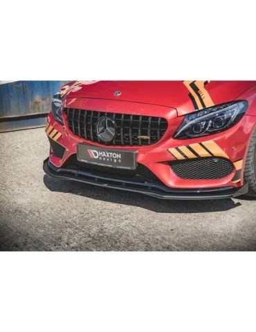 sport Durabilité Lame de Pare-chocs Avant + Volets latéraux MERCEDES - AMG C43 Coupe C205 - Maxton