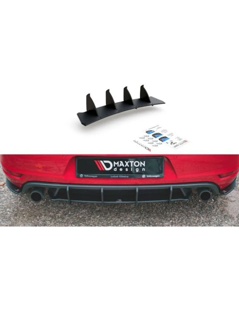 sport Durabilité Central Diffuseur Arrière V.2 VOLKSWAGEN GOLF GTI Mk6 - Maxton