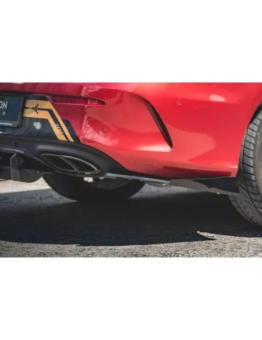 sport Durabilité Lame de Pare-chocs Arrière + Volets latéraux MERCEDES-AMG C43 Coupe C205 - Maxton