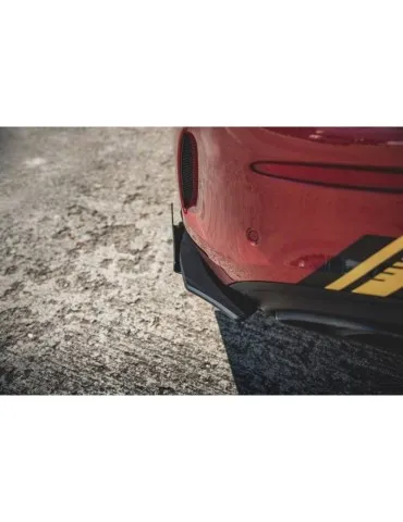 sport Durabilité Lame de Pare-chocs Arrière + Volets latéraux MERCEDES-AMG C43 Coupe C205 - Maxton
