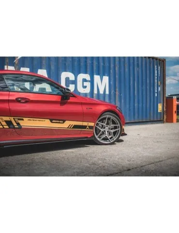 Sports Durabilité Extension / Rajout de Bas de caisse + Volets latéraux MERCEDES-AMG C43 Coupe C205 - Maxton