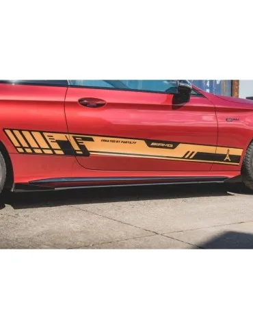 Sports Durabilité Extension / Rajout de Bas de caisse + Volets latéraux MERCEDES-AMG C43 Coupe C205 - Maxton