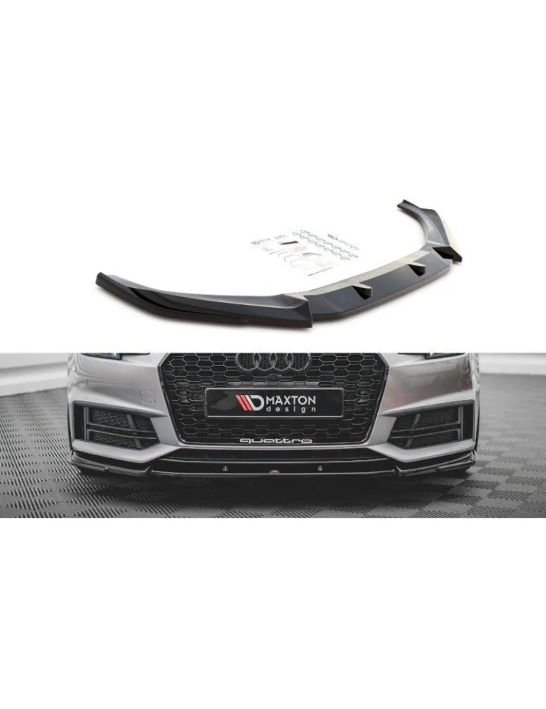Lame de Pare-chocs Avant V.3 AUDI S4 / A4 S-LINE B9 - Maxton