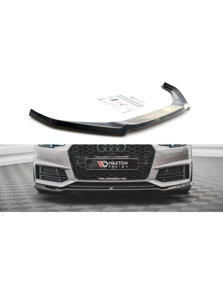 Lame de Pare-chocs Avant V.4 AUDI S4 / A4 S-LINE B9 - Maxton
