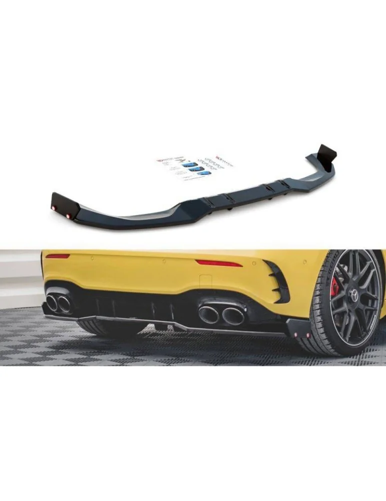 Diffuseur central Arrière + Volets latéraux MERCEDES-AMG A 45 S AERO Pack W177 - Maxton