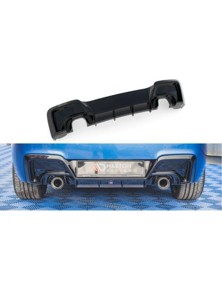 Lame / Diffuseur du Pare-chocs Arrière V.1 BMW M135i F20 - Maxton