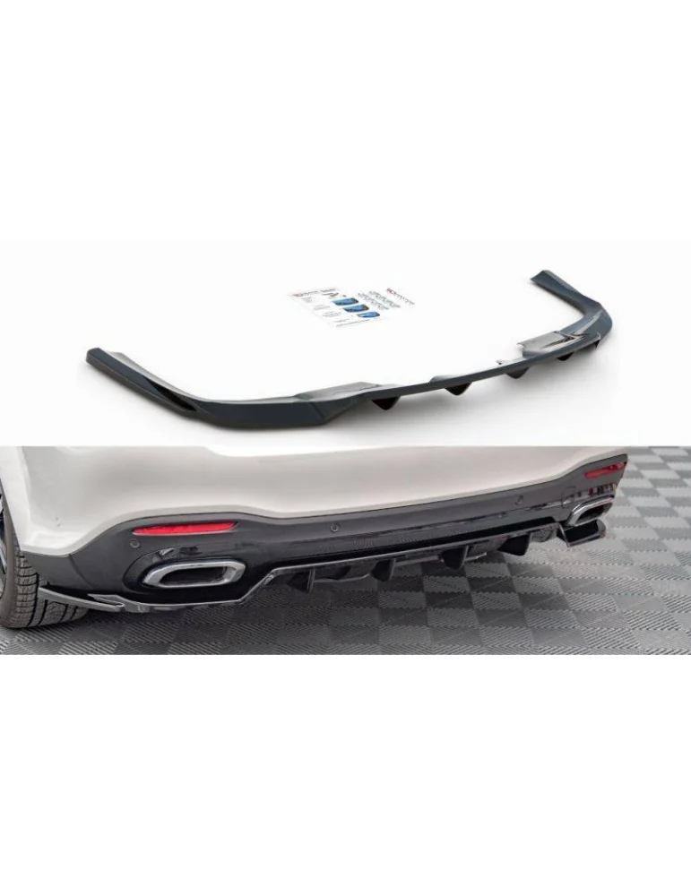 Diffuseur central Arrière (avec une barre verticale) MERCEDES-BENZ GLS AMG-Line X167 - Maxton