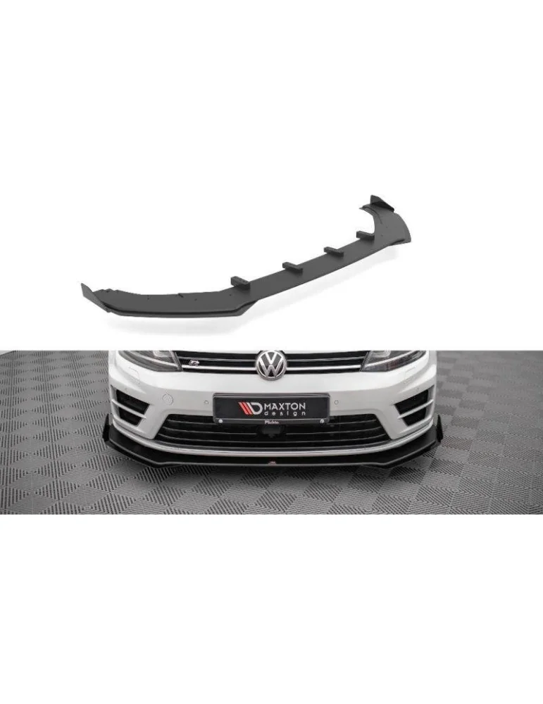 Gamme Street Pro Lame de Pare-chocs Avant V.1 + Volets latéraux VOLKSWAGEN GOLF R Mk7 - Maxton