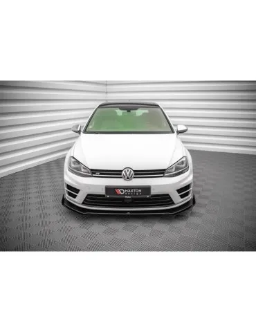 Gamme Street Pro Lame de Pare-chocs Avant V.1 + Volets latéraux VOLKSWAGEN GOLF R Mk7 - Maxton