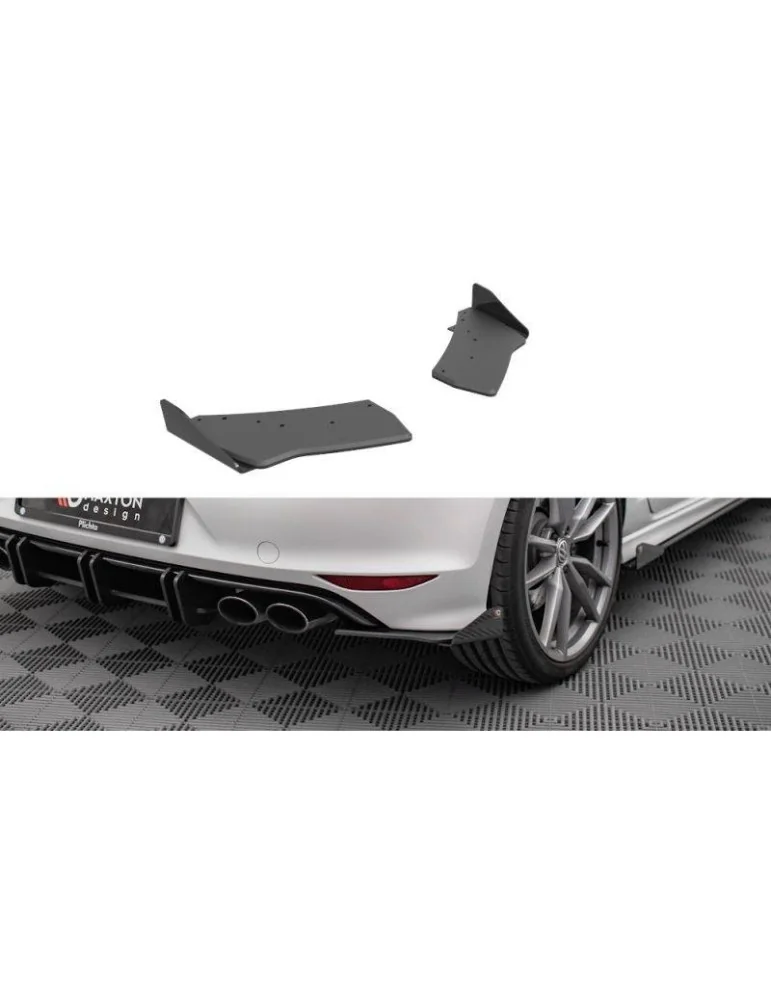 Gamme Street Pro Lame de Pare-chocs Arrière + Volets latéraux VOLKSWAGEN GOLF R Mk7 - Maxton