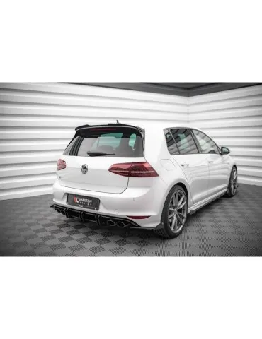Gamme Street Pro Lame de Pare-chocs Arrière + Volets latéraux VOLKSWAGEN GOLF R Mk7 - Maxton