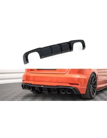 Lame / Diffuseur du Pare-chocs Arrière V.2 AUDI RS3 Sportback 8V Facelift - Maxton