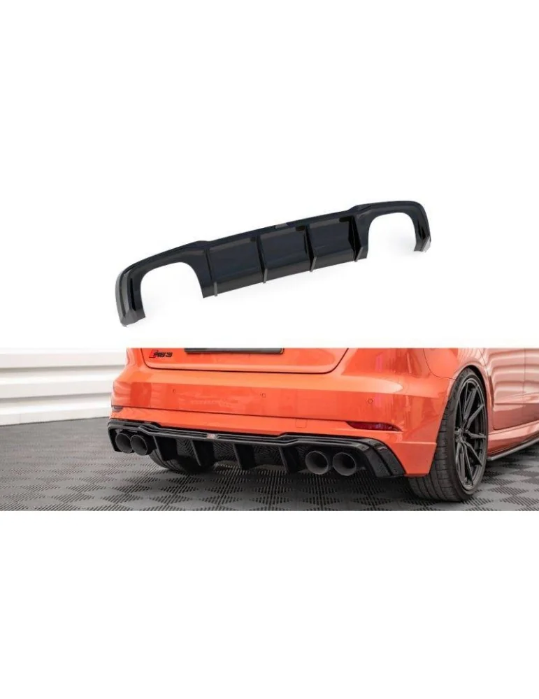 Lame / Diffuseur du Pare-chocs Arrière V.2 AUDI RS3 Sportback 8V Facelift - Maxton