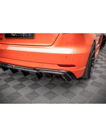 Lame / Diffuseur du Pare-chocs Arrière V.2 AUDI RS3 Sportback 8V Facelift - Maxton