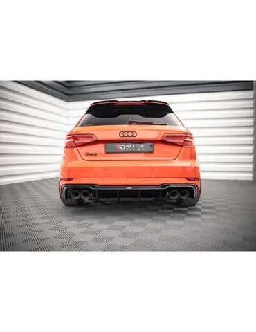 Lame / Diffuseur du Pare-chocs Arrière V.2 AUDI RS3 Sportback 8V Facelift - Maxton