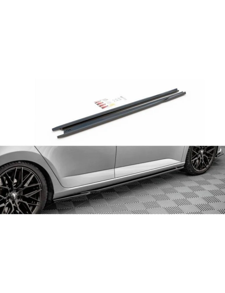 Extension / Rajout de Bas de caisse SKODA FABIA MK3 - Maxton