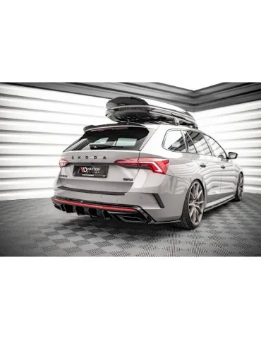 Lame / Diffuseur du Pare-chocs Arrière SKODA OCTAVIA RS Mk4 - Maxton