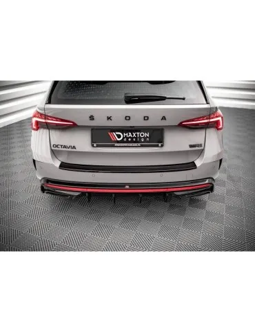 Lame / Diffuseur du Pare-chocs Arrière SKODA OCTAVIA RS Mk4 - Maxton