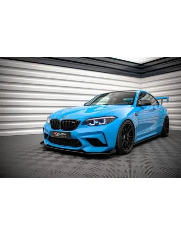 Gamme Street Pro Lame de Pare-chocs Avant V.1 + Volets latéraux BMW M2 Competition F87 - Maxton