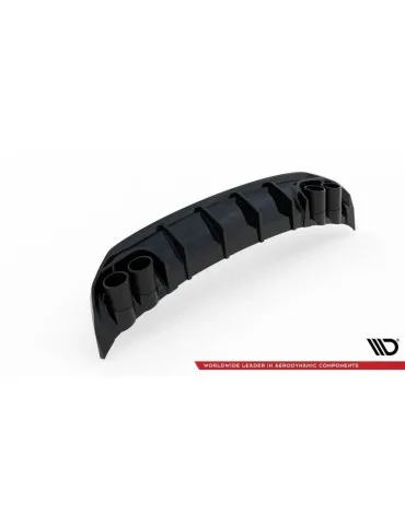Lame / Diffuseur du Pare-chocs Arrière + Canule d'échappement Inox factice AUDI A3 S-LINE Sportback 8Y   - Maxton