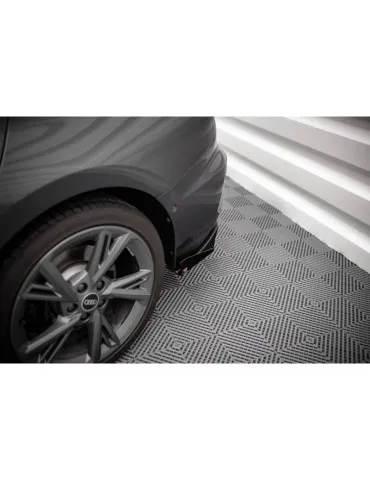 Gamme Street Pro Lame de Pare-chocs Arrière + Volets latéraux AUDI S3 Sedan 8Y - Maxton