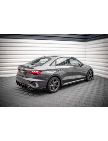 Gamme Street Pro Lame de Pare-chocs Arrière + Volets latéraux AUDI S3 Sedan 8Y - Maxton